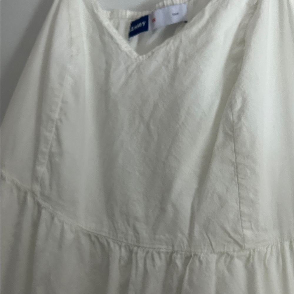 White Cotton Maxi Dress - Picture 3 of 6